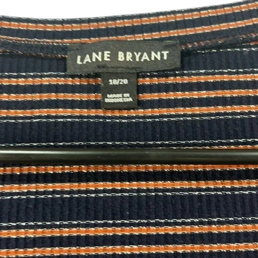 Lane Bryan Top Navy and Orange Women's Size 18/20 - Picture 6 of 7